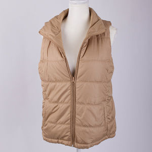 New York & Company Golden vest size M 100% Polyest